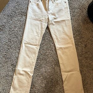 Ralph Lauren Cream Straight-Leg Jeans